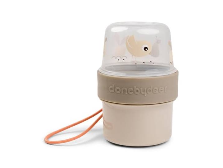 Done by Deer Boite Collation Enfant - To Go Box Deux Parties - Récipient à Collation - Sans BPA - Avec Anse de Transport\, Micro-Ondes & Lave-Vaisselle – Adapté Enfants - Birdee