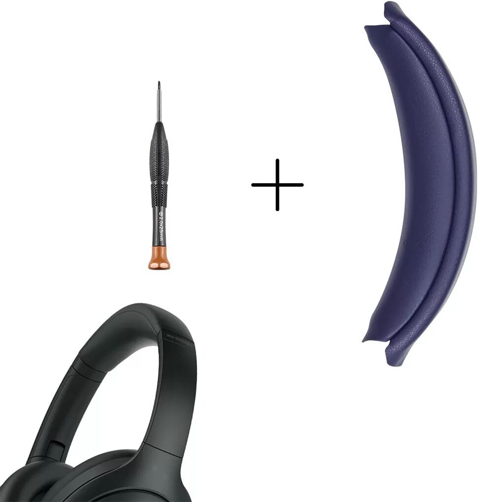 INF Kopfbügelpolster-Ersatzkit kompatibel mit Sony – Proteinleder & Memory-Schaum mit Reparaturwerkzeug Blau