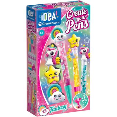 Kreativset CLEMENTONI "Idea, Deine Stift-Kreationen - Fantasy", bunt, Kreativsets, Kinder, Kunststoff