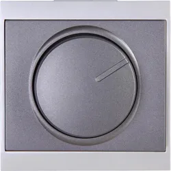 Kopp 312315188 MALTA - Dimmer-Abdeckung für Druck-Wechseldimmer, Farbe: anthrazit