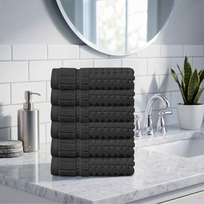 Home Weavers Inc Home Weavers Willow Collection 630GSM Cotton Zero Twist Super Absorbent Wash Cloth - 13x13