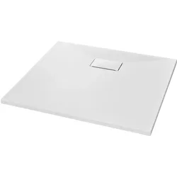 vidaXL Duschwanne SMC Weiß 90×80 cm