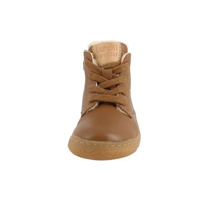 Stiefel LURCHI "Lurchi Jo Barefoot", Mädchen, Gr. 34, braun (tan), Leder, Schuhe Stiefel