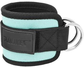Uplift Essentials Premium Padded Ankle Straps For Cable Machine Workouts cyan