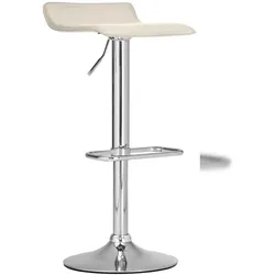 Proregal CHEFGASTRO Barhocker SPLIT HxBxT 65x38x41cm Kunstleder Creme Barstuhl