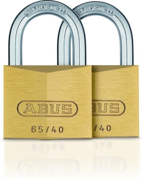 Abus Hængelås 65/40 - 2 Stk Enslukkende