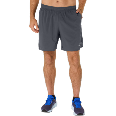 Laufshorts ASICS "ASICS CORE 5IN SHORT", Herren, Gr. 3XL, N-Gr, grau (carrier grau), Obermaterial: 100% Polyester, Hosen, Schnelltrocknend, Atmungsaktiv, Reflektierend