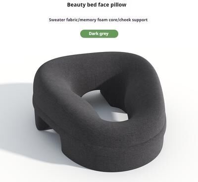 Healfit Counter Ergonomics Lying Down Pillow Rest Support, Memory Foam Breathable Head Pillow, Pillow Body Massage Face Rest Pillow dark Gray