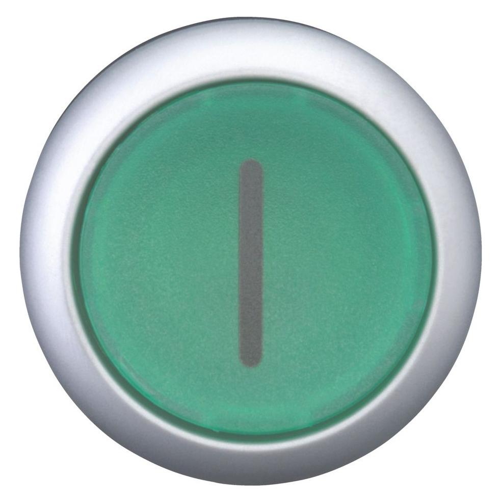 Eaton Illuminated PB, flush, green '1' (M22-DL-G-X1)