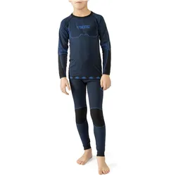 Vikingsports, Jungen, Funktionsshirt, Dessous Viking Riko Kids Set (152), Blau, Schwarz