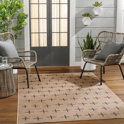 Livabliss Moko Recycled Transitional Geometric Washable Area Rug
