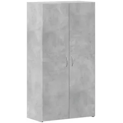 vidaXL Aktenschrank Betongrau 60x32x115 cm Holzwerkstoff