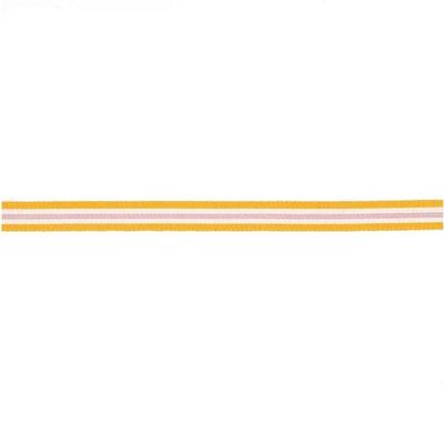 Webband Multi Streifen, Neon Orange/Weiß/Flieder