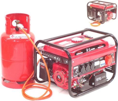 Gas- u. Benzin-Generator Stromerzeuger 2800 LPG Stromaggregat E-Start 06290