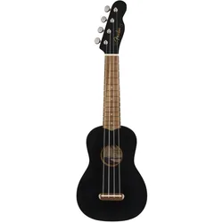 Fender Venice Soprano Ukulele Black (Soprano), Ukulele, Schwarz