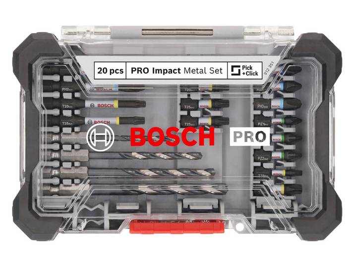 Bosch PRO Impact Schrauberbit + Bohrer Set 20-teilig