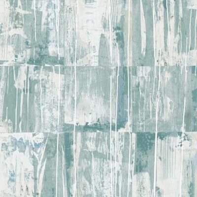 RoomMates Blue & Green Washout Peel and Stick Wallpaper
