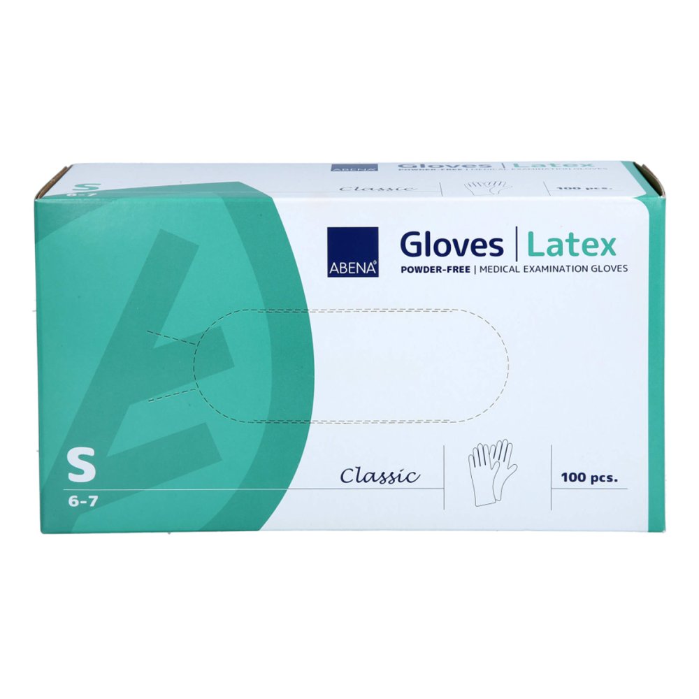 ABENA GmbH Latex-handschuhe Classic Unster.puderfrei S Natur 10414406