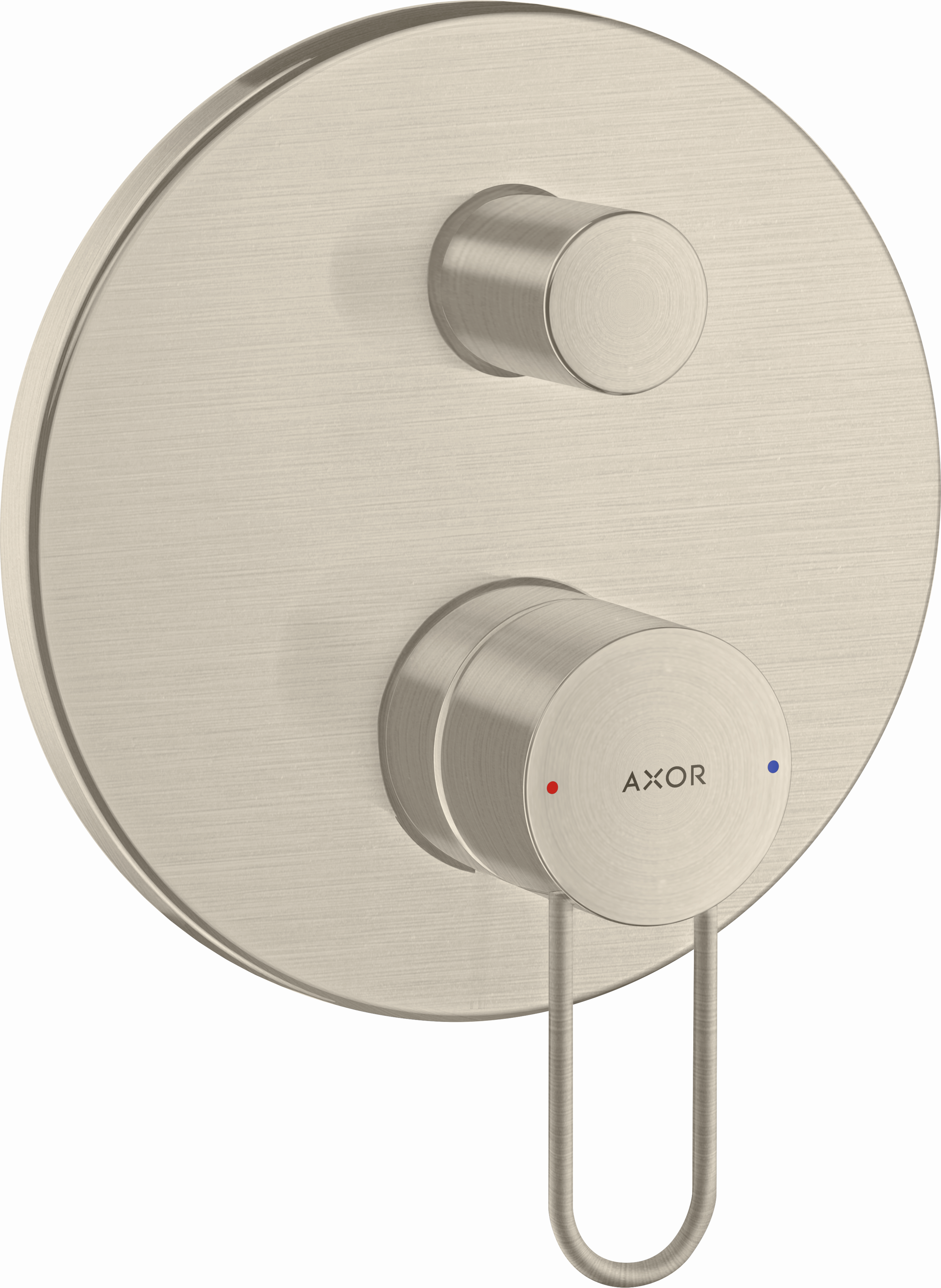 Hansgrohe Axor Uno bain 38426820 nickel brossé, avec poignée d' Axor Uno , dissimulé