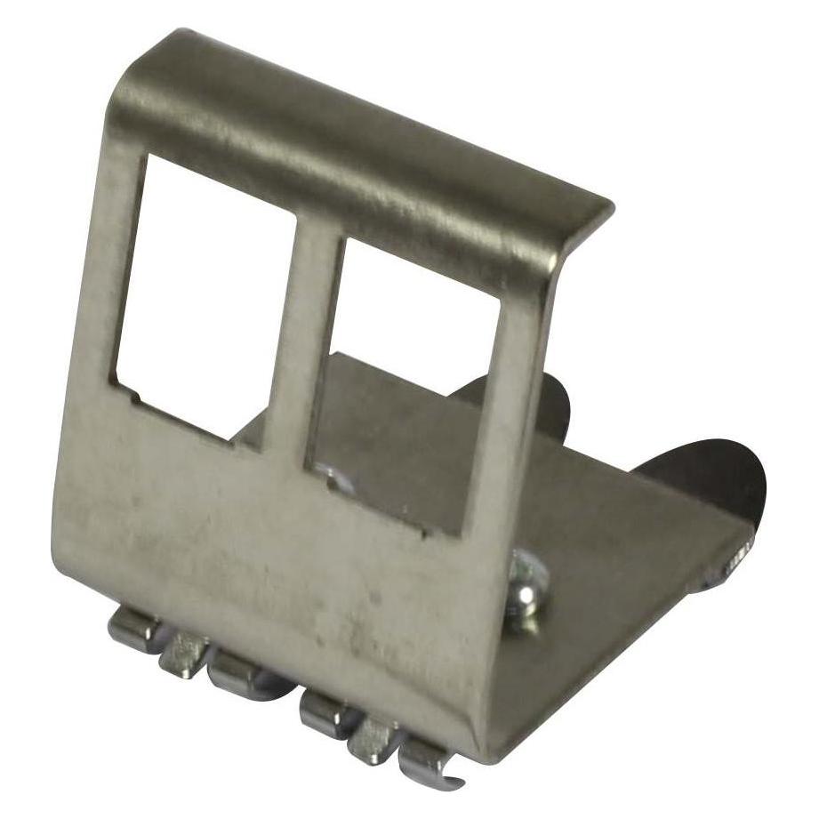 Synergy 21 Keystone Modulträger DIN Rail für 2xTP-Modul Hutschienenadapter (Keystone Modulhalter) (S215487)