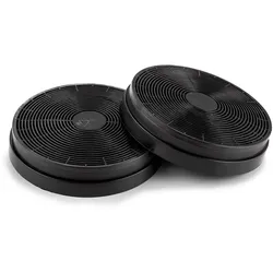 Klarstein Aktivkohlefilter Ersatzteil 2 Filter Umluftbetrieb Ø18cm Schwarz