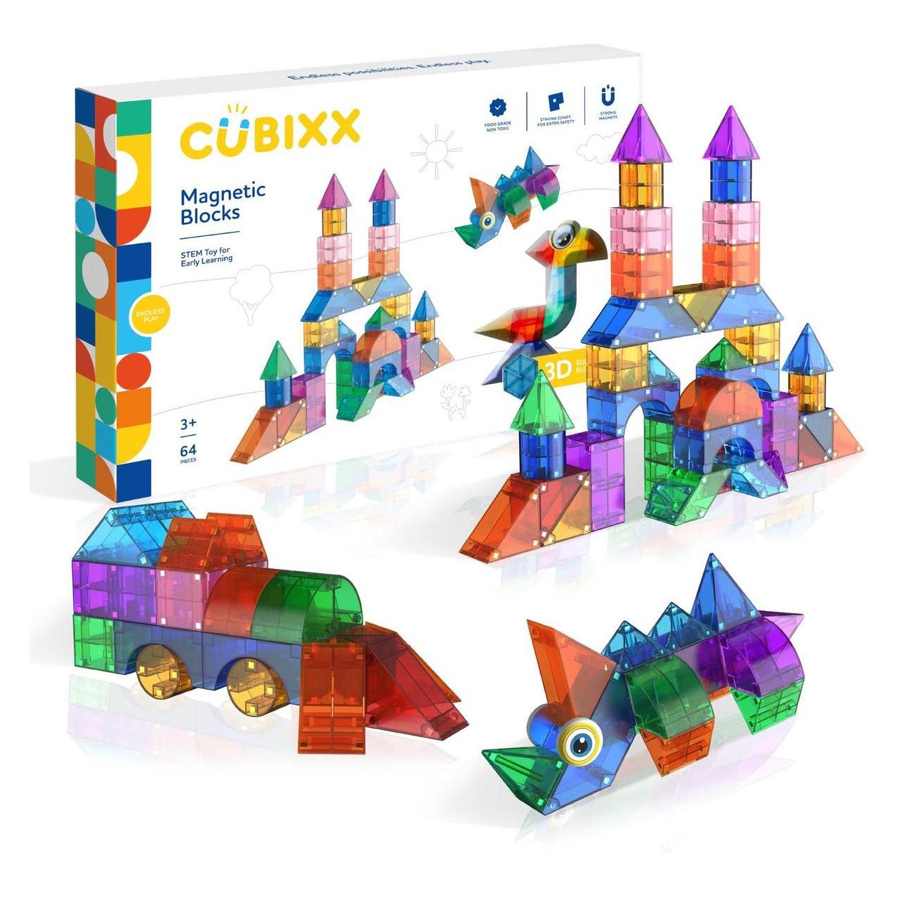 Clics Cubixx Magnetisches Bauspielzeug - 64-tlg. (64654645)