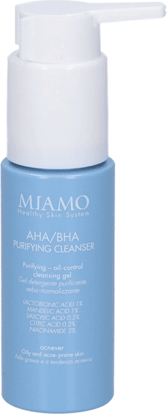 Miamo AHA/BHA Purifying Cleanser Travel 50 ml Gel Detergente Purificante Viso Acne