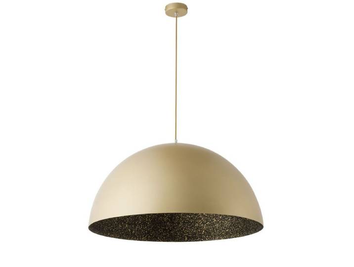 Lustre YSOLDE bicolore or en acier