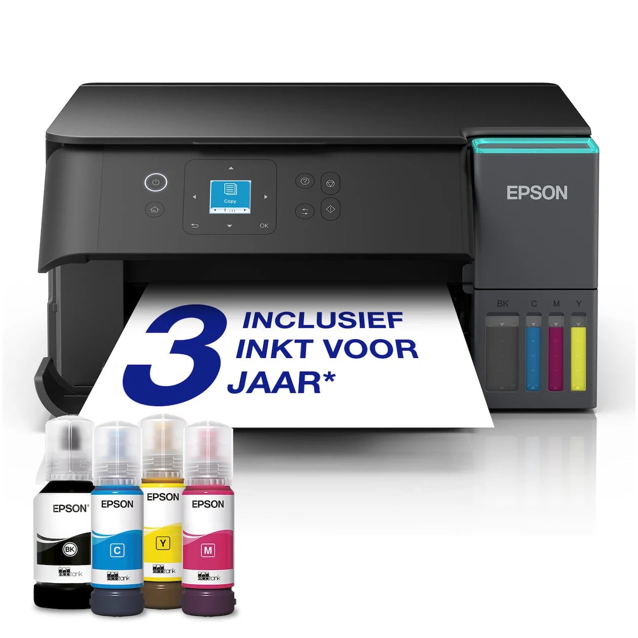 Epson EcoTank ET-2951 All-in-one inkjetprinter Zwart met wifi