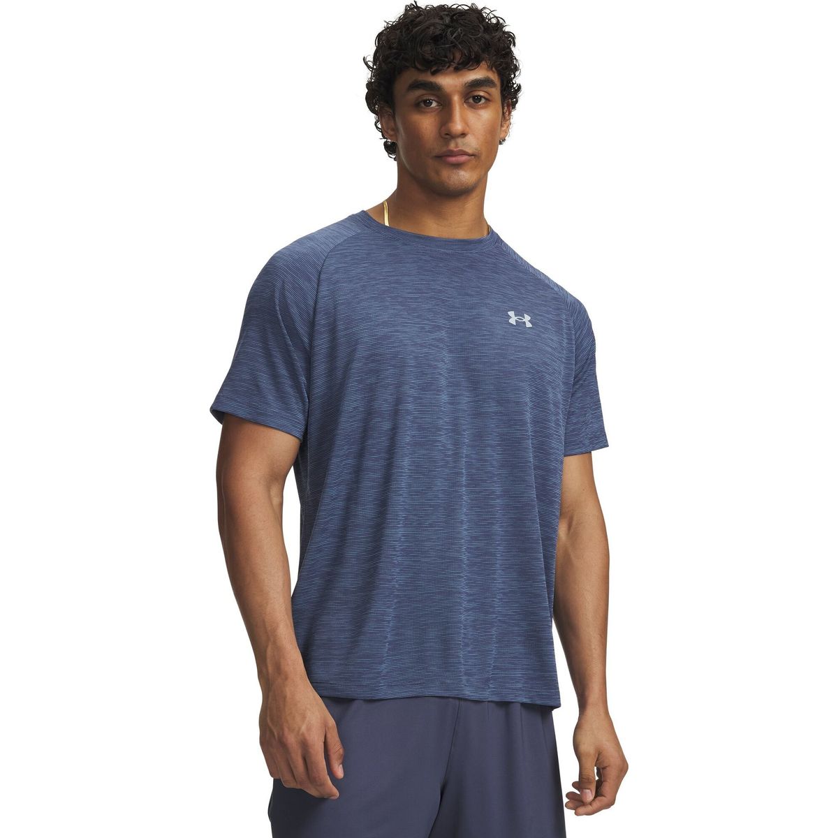 Under Armour Tech Textured SS gray blue fog (045) L 1382796-045-LG