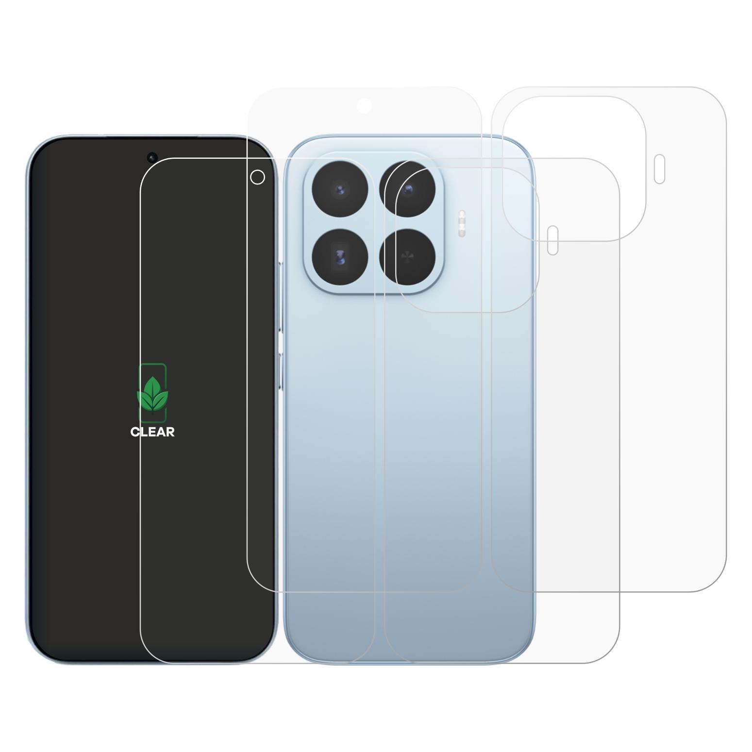 ScreenLeaf Schutzfolie für Xiaomi 17T (Display+Rückseite) Displayschutz Display Schutz Folie Klar Transparent (2 Stk., Xiaomi 17) (6164409)