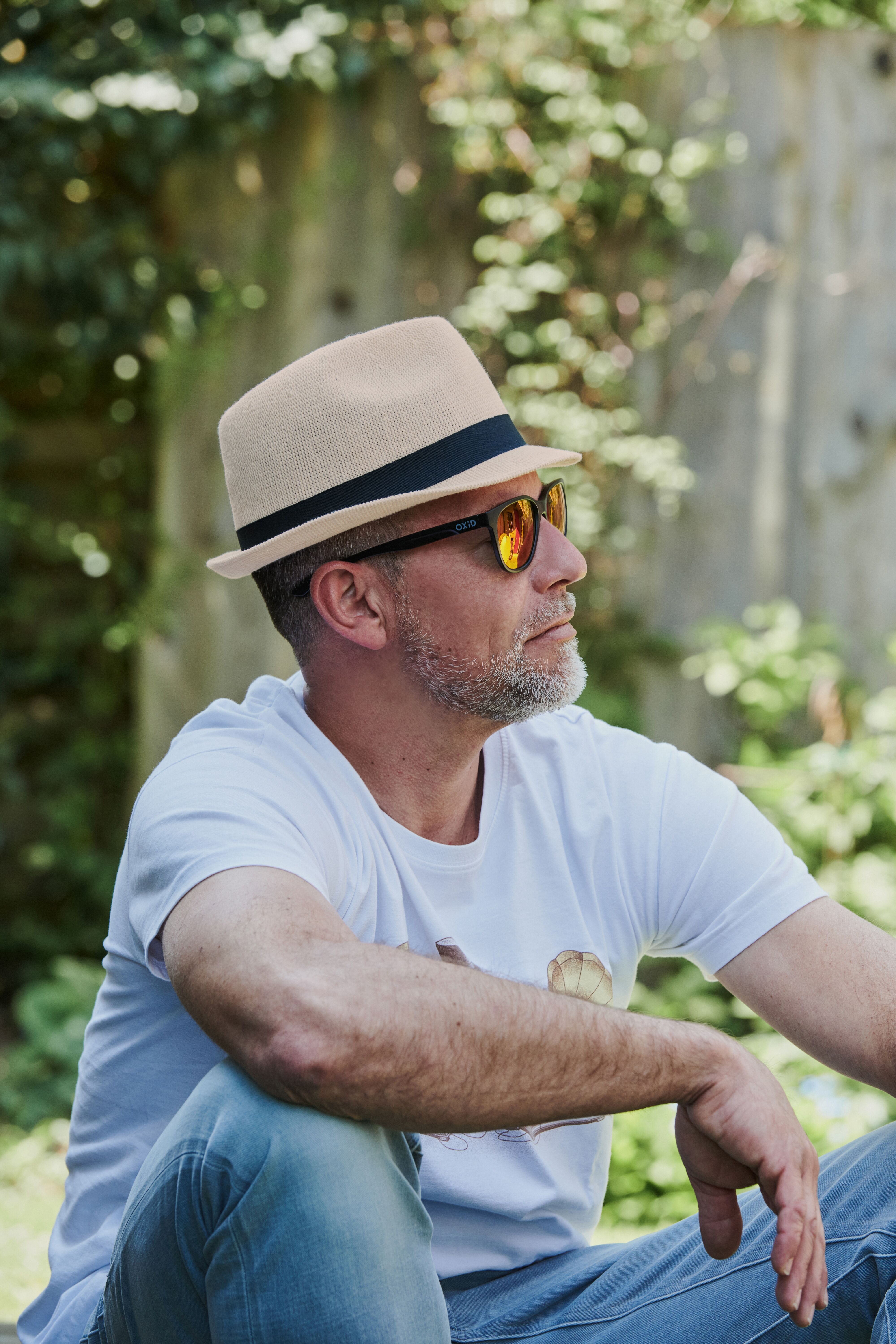 Trilby CHILLOUTS "Bardolino Hat", Herren, Gr. L (XL), beige (cream), Baumwolle, Hüte Trilby, mit Hutband und dezentem Markenlogo cream L (XL)