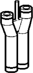 Hansa Verbindungsrohr komplett 59912481  Ersatzteil