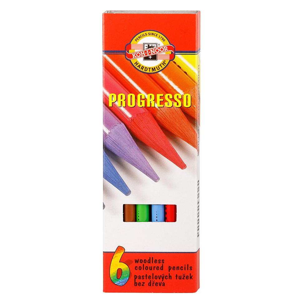Koh-i-Noor Progresso Buntstifte 6 Farben (6x) (WIKR-061038)