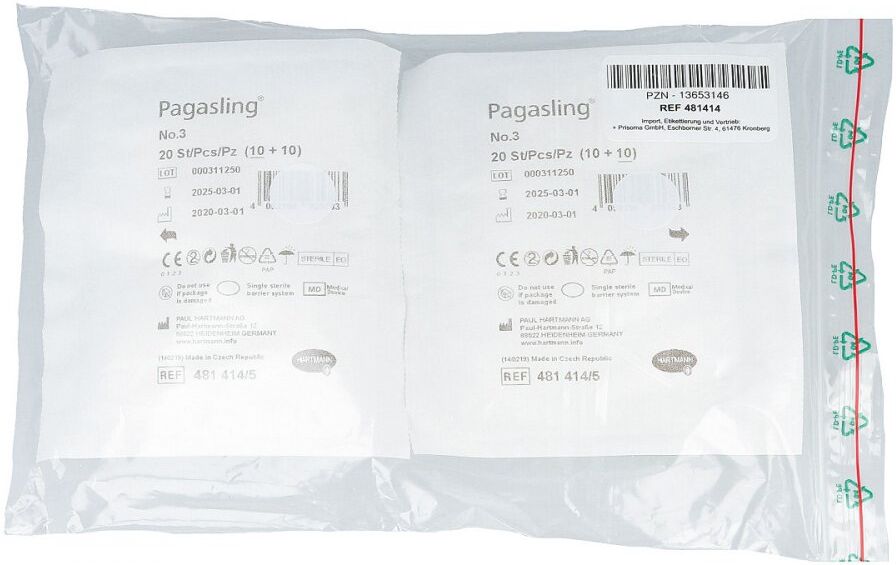 Pagasling Mulltupfer steril Größe 3 pflaumengross 20stk