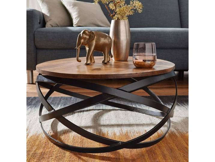 WOHNLING table basse MANUR table de salon table basse en bois massif table de salon