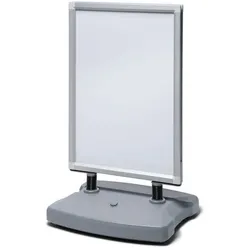 Showdown Displays Kundenstopper »Windtalker« A1 silber, 67x112.3x59 cm