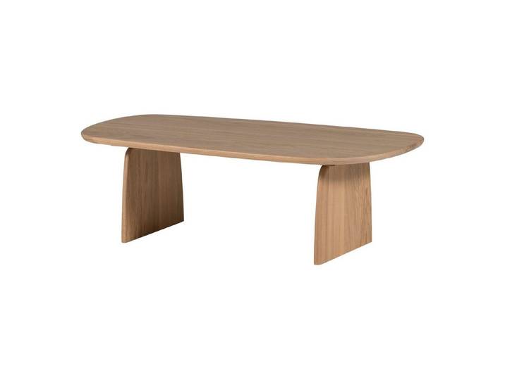 WOOOD Couchtisch Tablo aus Eiche [FSC] in Natur - organisch geformt, 110 x 60 cm, Robust, organisch und stilvoll.