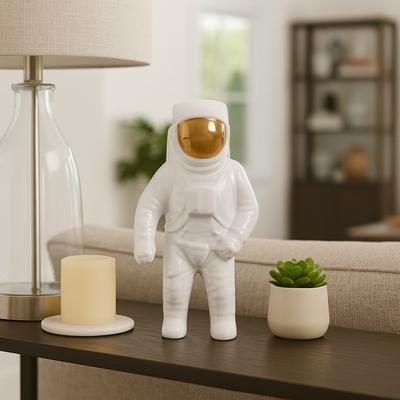 Sagebrook Home "Modern Ceramic Astronaut Figurine Statue - 11"""
