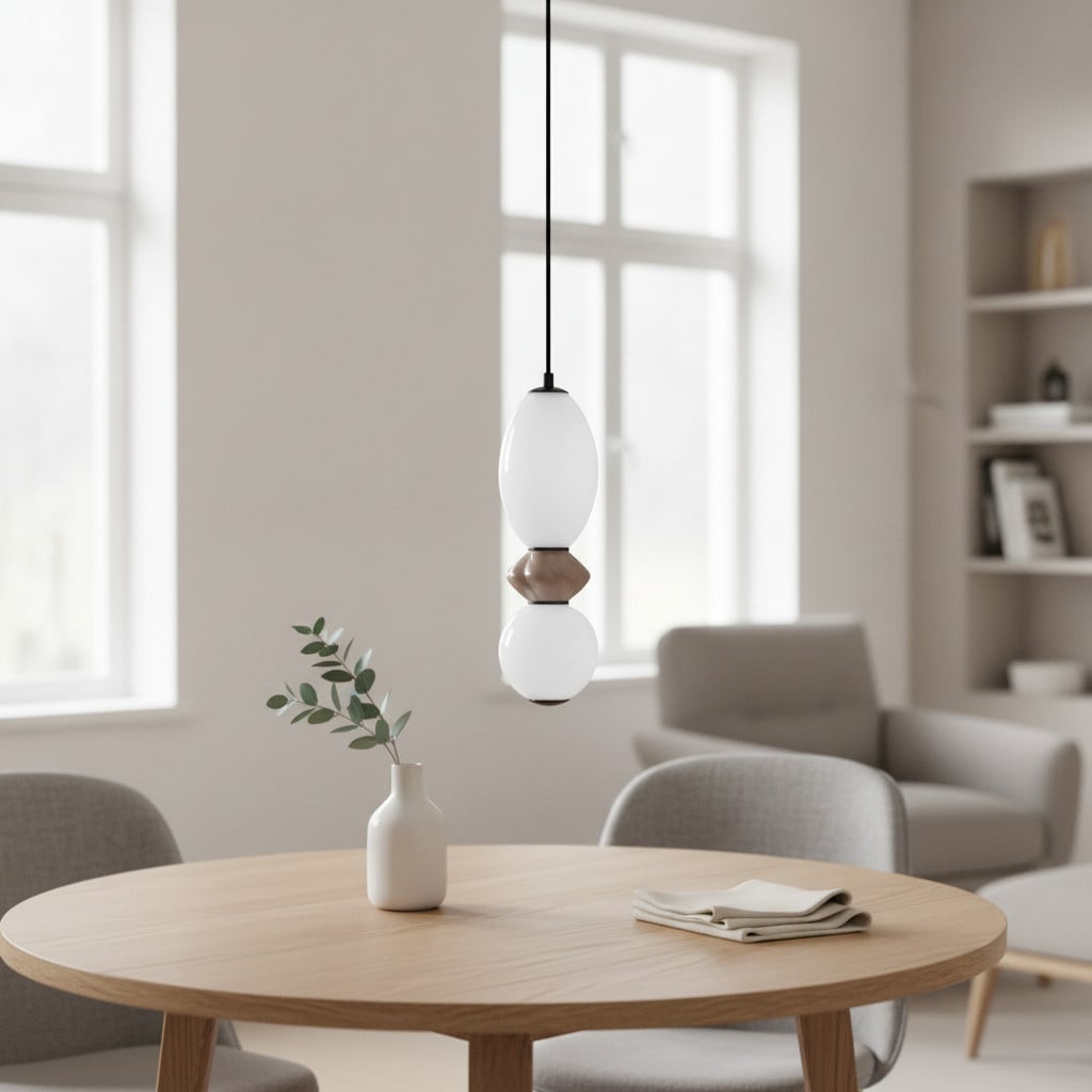 Lyora Hanglamp Pallina Wit Modern Glas en Metaal