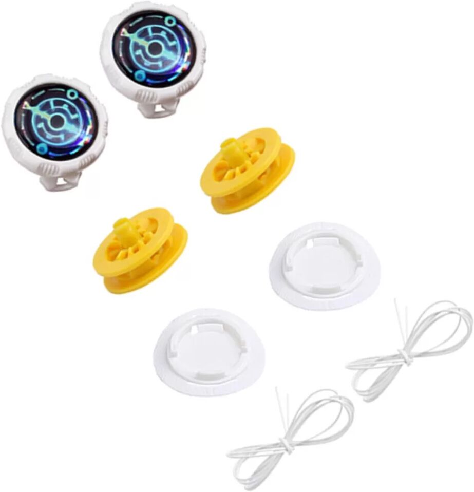 INF Automatic Rotating Shoelace Buckle 2 - Set de 4   Système de Lacets Sans Nouer à Verrouillage Rapide Blanc