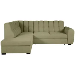 ECKSCHLAFSOFA Zoja links grün