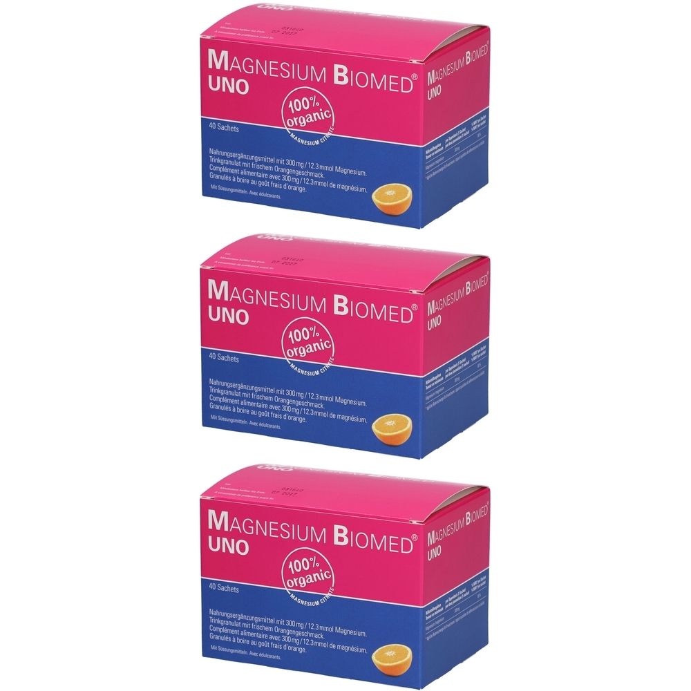 Magnésium Biomed UNO x3 3x40 St Granulat