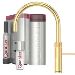 Quooker Fusion Round PRO3 CUBE Gold *7 Jahre Garantie & CUBE Filter Starter Paket* FNRGLD PRO3 CUBE2