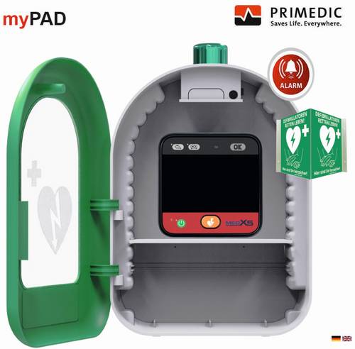 MEDX5 myPAD-M mit LCD-Farbbildschirm Defibrillator Schwarz