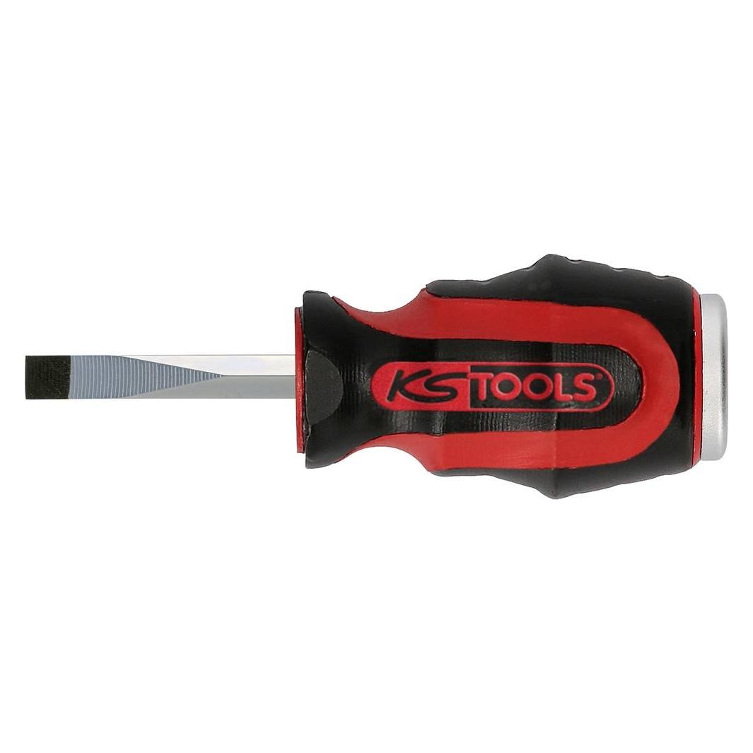KS Tools ERGOTORQUEmax Schraubendreher, kurze Form (Schlitz) (151.1131)