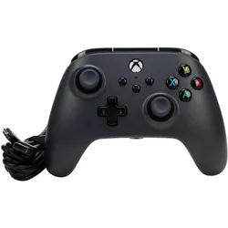 PowerA Gamepad (PC, Xbox One S, Xbox Series S, Xbox Series X), Gaming Controller, Schwarz
