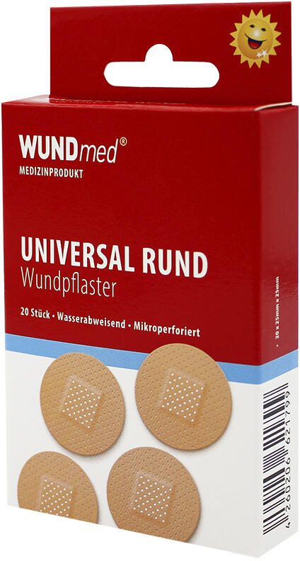 WUNDmed® Pflaster Rund beige 20 Stück 02-051