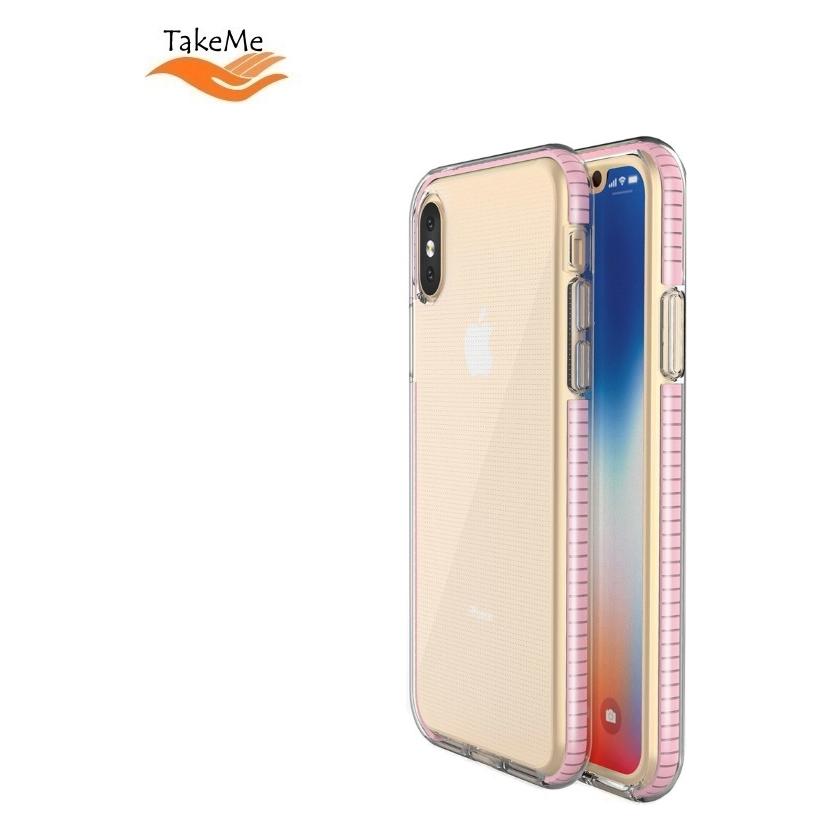 iLike Back panel cover Apple iPhone X/XS Silicone case Transparent Pink (Apple iPhone X, Apple iPhone XS) (58042720)