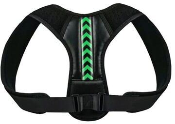 Useful Little Things Adjustable Back Posture Corrector And Spine Reshaping Belt a Black Green m